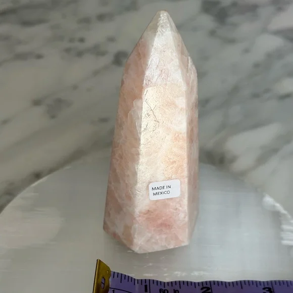 Authentic Pink Calcite Tower - Picture 3 of 5